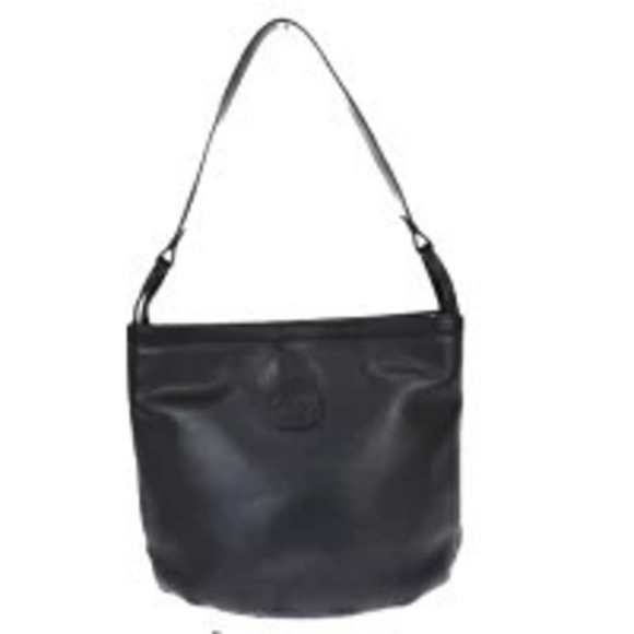 Gucci Handbags - Gucci Interlocking Shoulder Bag Black Leather